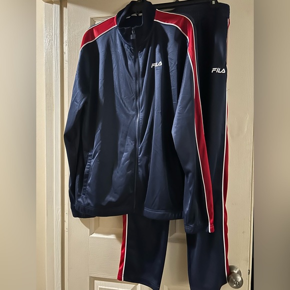 Fila Dark Blue and Red Athletic Set - Picture 1 of 5